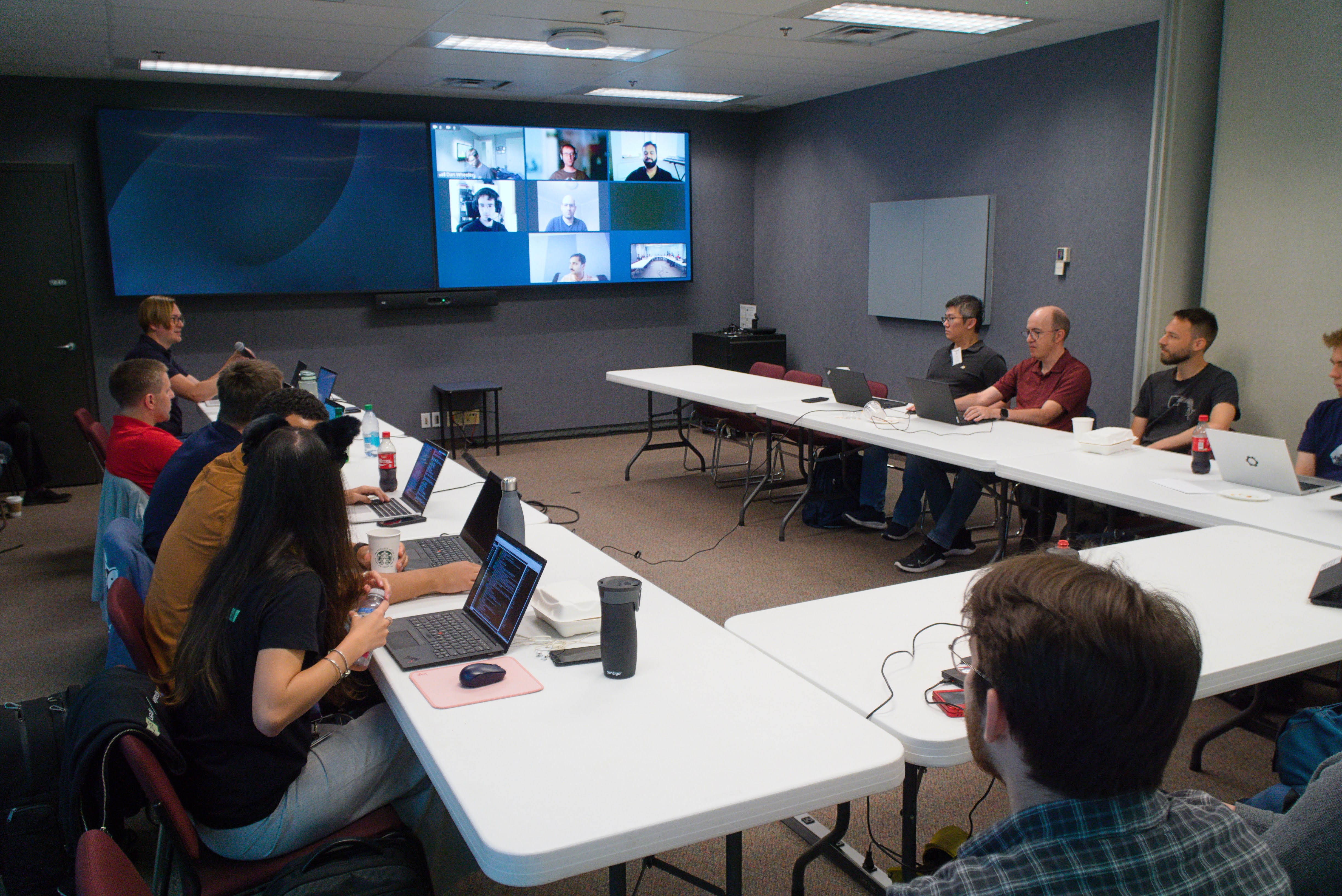 Picture of the hackfest room